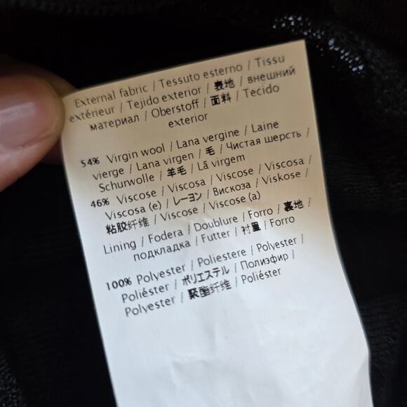 *NWT M Missoni Chevron Geometric Texture Knit Mini Dress Black Size 36/ S Wool - Picture 7 of 11